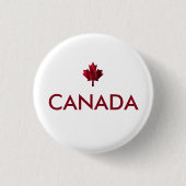 Canada Maple Leaf Ronde Button 3,2 Cm (Voorkant)