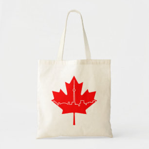 Canada - Maple Leaf Skyline Tote Bag