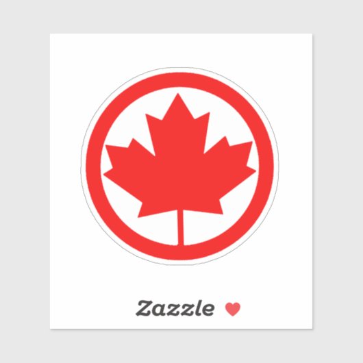 Canada Maple Leaf Sticker (Vel)