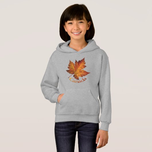 Canada Maple Leaf Sweatshirt Sweat - shirt à capuc (Devant entier)