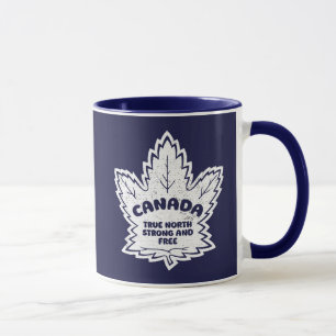 Canada Maple Leaf True North Sterk en vrij Mok