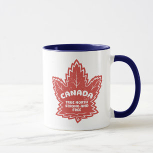 Canada Maple Leaf True North Sterk en vrij Mok