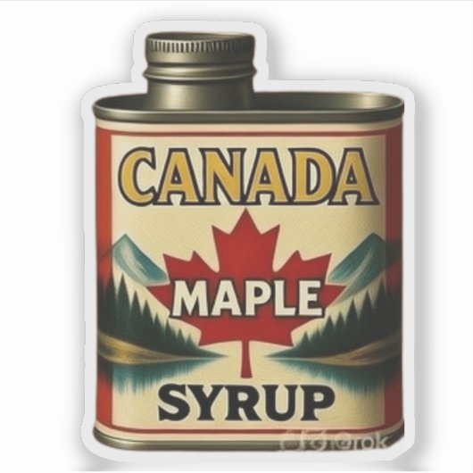 CANADA MAPLE SYRUP STICKER (Voorkant)