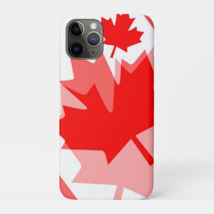 CANADA met gelaagde stijl in Canadese rode maaple iPhone 11 Pro Hoesje