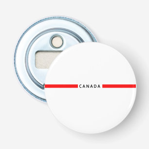 Canada minimalistische vlag button flesopener