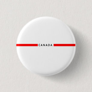 Canada minimalistische vlag ronde button 3,2 cm