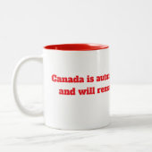 Canada-Mok Tweekleurige Koffiemok (Links)