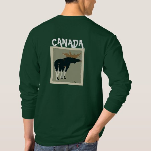 Canada, Moose edit text, T-shirt (Dos)