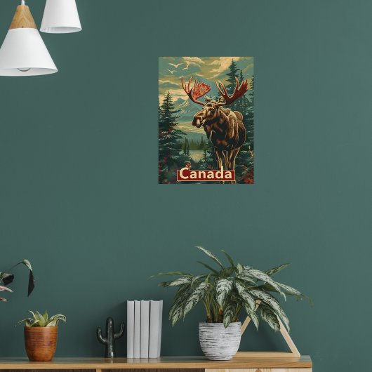 Canada Moose  Poster (Woonkamer 1)