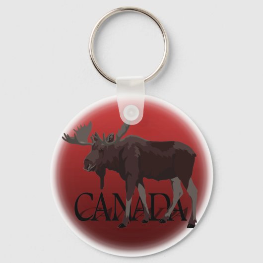 Canada Moose Sleutelhanger Custom Canada Souvenirs (Voorkant)