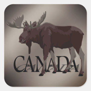 Canada Moose Stickers Custom Canada Stickers