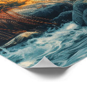 Canada Mountains Puma Travel Poster (Coin)