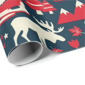 Canada naadloos patroon cadeaupapier (Rol Hoek)
