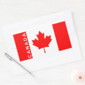 canada - naam van het vlaggensymbool rechthoekige sticker (Envelop)