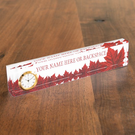 Canada Name Borden Personalized Naambordje (Zijkant)