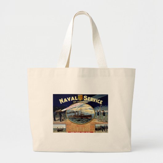Canada Naval Service Grote Tote Bag (Voorkant)