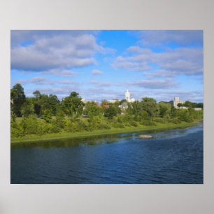 Canada, New Brunswick, Fredericton, Stadsgezicht Poster