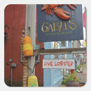 Canada, New Brunswick, St Andrews. Kleurrijk Vierkante Sticker