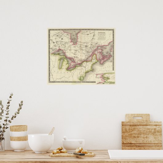 Canada, New Brusnwick en Nova Scotia Poster (Keuken)