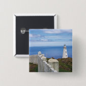 Canada, Newfoundland, Cape Spear National 3 Vierkante Button 5,1 Cm (Voorkant /achterkant)