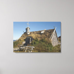 Canada, Newfoundland en Labrador, L'Anse Aux Canvas Afdruk