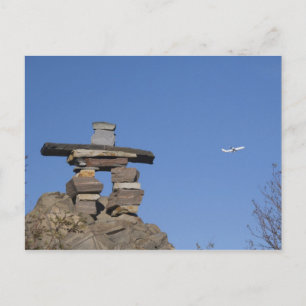 Canada, Newfoundland, St. John's. Inukshuk (om Briefkaart