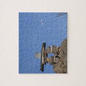 Canada, Newfoundland, St. John's. Inukshuk (tot Legpuzzel (Verticaal)