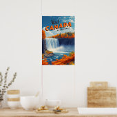 Canada Niagara Falls Travel Poster (Cuisine)