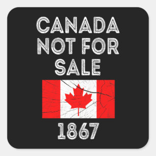 Canada niet te koop - Trots en patriottisch Vierkante Sticker