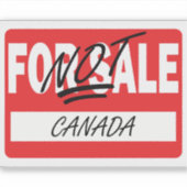 Canada NON à la vente Sticker (Devant)