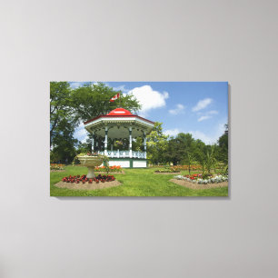 Canada, Nova Scotia, Halifax, Openbare Tuinen. Canvas Afdruk