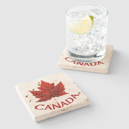 Canada Onderzetters Canada Maple Leaf Souvenir Ond (Zijkant)