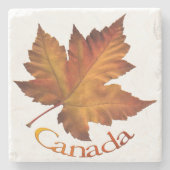 Canada Onderzetters Marble Canada Maple Leaf Onder (Voorkant)
