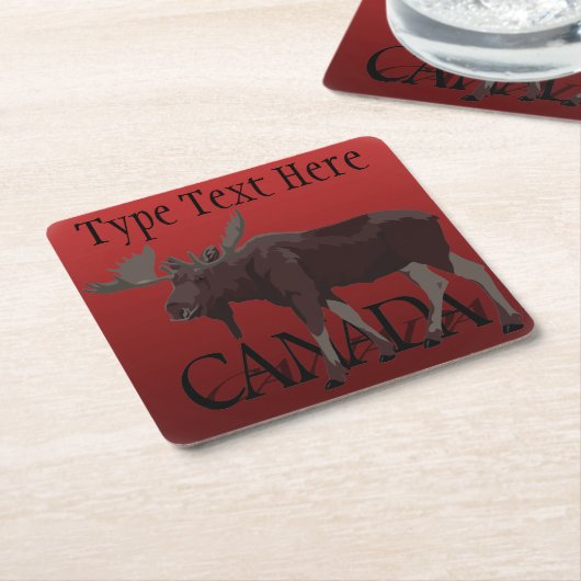 Canada Onderzetters Moose Art Canada Drink Coaster (Schuin)