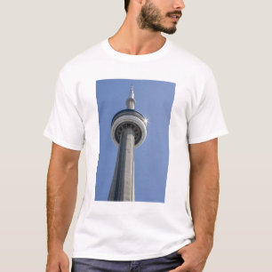 Canada, Ontario, Toronto. Bovenkant van de CN Towe T-shirt