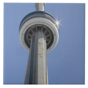 Canada, Ontario, Toronto. Top van de CN Tower met Tegeltje