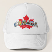 "Canada Oost. 1867-inch met leder uit mazen Trucker Pet (Voorkant)