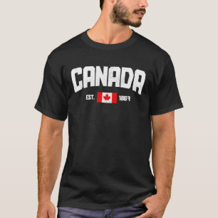 Canada Oost 1867 Maple Leaf Canadian Flag Pride Ro T-shirt