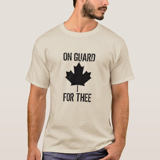Canada: Op de Garde voor hen T-shirt (Voorkant)