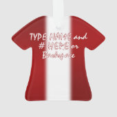 Canada Ornament Custom Canada Souvenir Jouw naam H (achterkant)