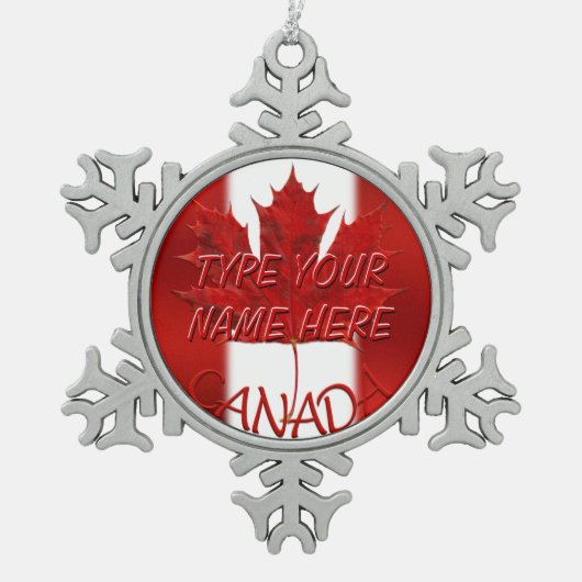 Canada Ornament Personalized Canada Souvenir (Voorkant)