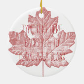 Canada Ornament Personalized Souvenir Canada Gift (Achterkant)