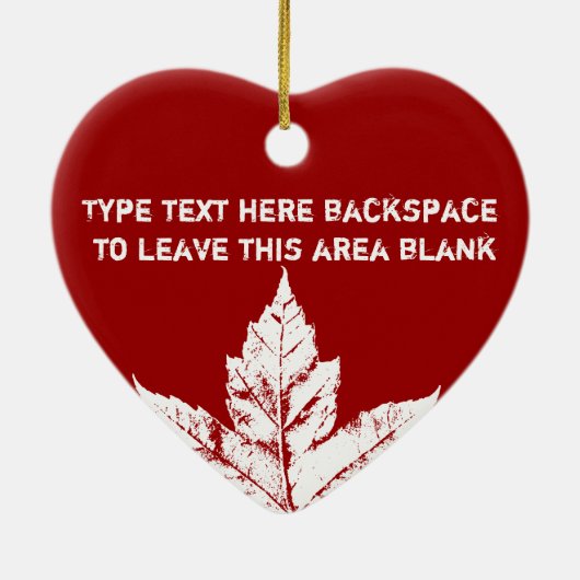 Canada Ornament Personalized Souvenir Canada Gift (Achterkant)