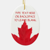 Canada Ornament Souvenir Personalized Canada Gifts (Achterkant)