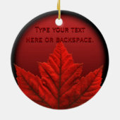 Canada Ornament Souvenir Personalized Canada Gifts (Achterkant)