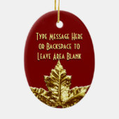 Canada Ornament Souvenir Personalized Canada Gifts (Achterkant)