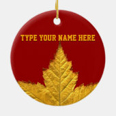 Canada Ornament Souvenir Personalized Canada Gifts (Achterkant)