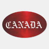 canada ovale sticker (Voorkant)
