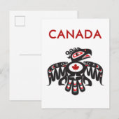 Canada Pacific Northwest Haida Vogel Lichtkleur Briefkaart (Voorkant / Achterkant)