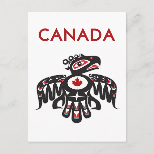 Canada Pacific Northwest Haida Vogel Lichtkleur Briefkaart (Voorkant)